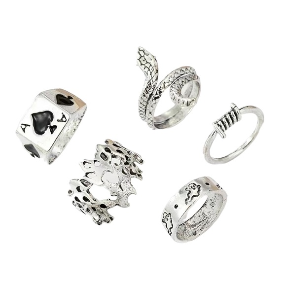 Silver Ring 5 Piece Variety Pack - Picture 3 of 6
